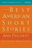 Book cover for "The best American short stories, 2006".