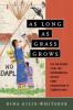 Book cover for "As long as grass grows"