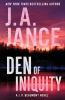 Book cover for "Den of iniquity".