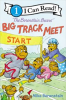 Book cover for "The Berenstain Bears' Big Track Meet".